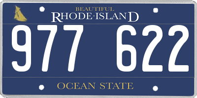 RI license plate 977622