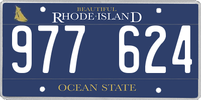 RI license plate 977624