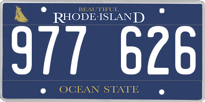RI license plate 977626