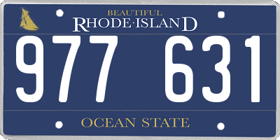 RI license plate 977631