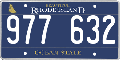 RI license plate 977632