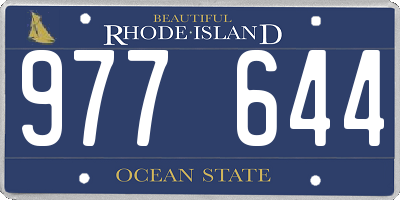 RI license plate 977644