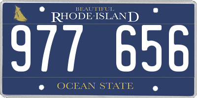 RI license plate 977656