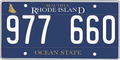 RI license plate 977660
