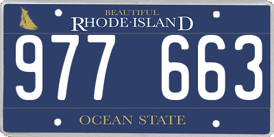 RI license plate 977663
