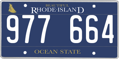 RI license plate 977664