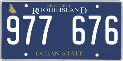 RI license plate 977676