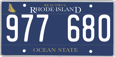 RI license plate 977680