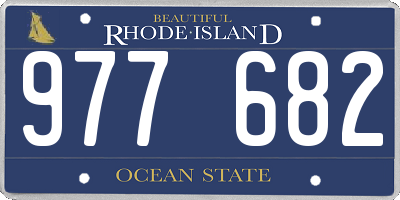 RI license plate 977682