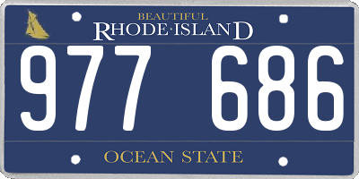 RI license plate 977686