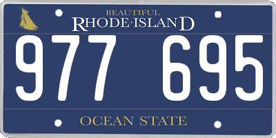 RI license plate 977695