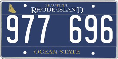 RI license plate 977696