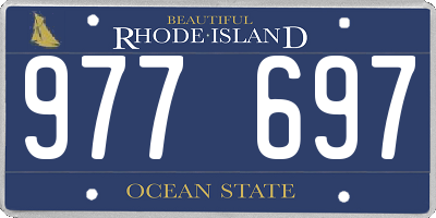 RI license plate 977697