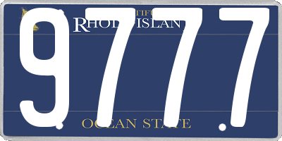 RI license plate 9777