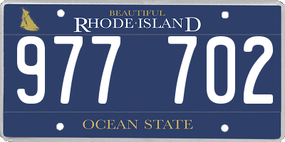 RI license plate 977702
