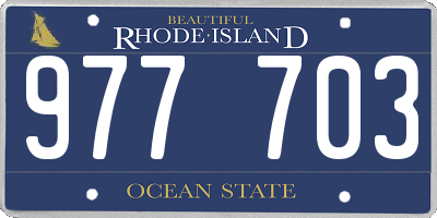 RI license plate 977703