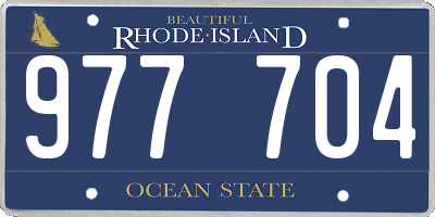 RI license plate 977704