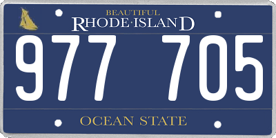 RI license plate 977705