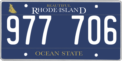RI license plate 977706