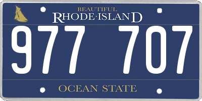 RI license plate 977707