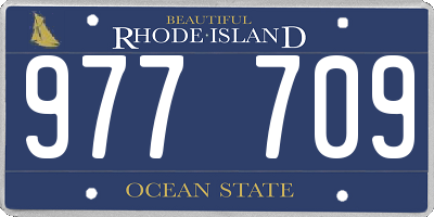 RI license plate 977709