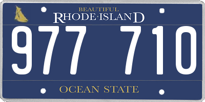 RI license plate 977710