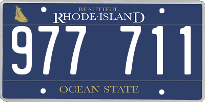 RI license plate 977711