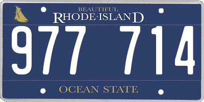 RI license plate 977714