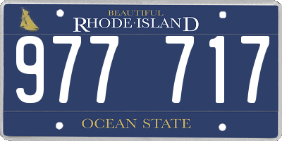 RI license plate 977717