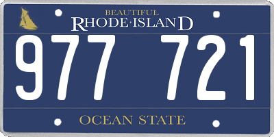RI license plate 977721