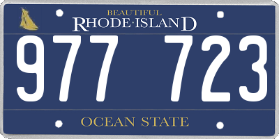 RI license plate 977723
