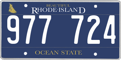 RI license plate 977724