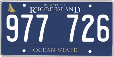 RI license plate 977726