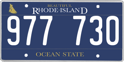 RI license plate 977730