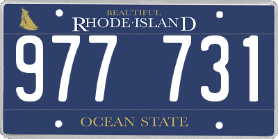 RI license plate 977731