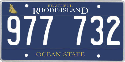 RI license plate 977732