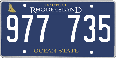 RI license plate 977735