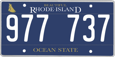 RI license plate 977737