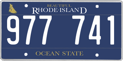 RI license plate 977741