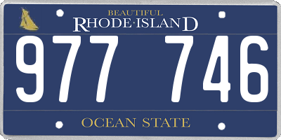 RI license plate 977746