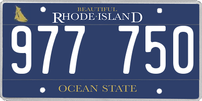RI license plate 977750