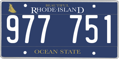 RI license plate 977751