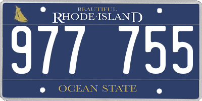 RI license plate 977755