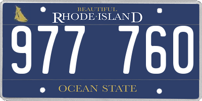 RI license plate 977760