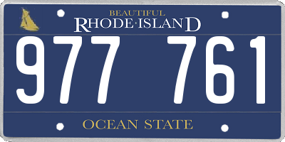 RI license plate 977761