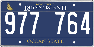RI license plate 977764