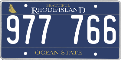 RI license plate 977766