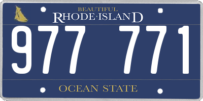 RI license plate 977771