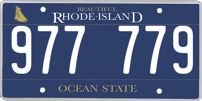 RI license plate 977779