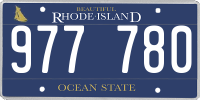 RI license plate 977780